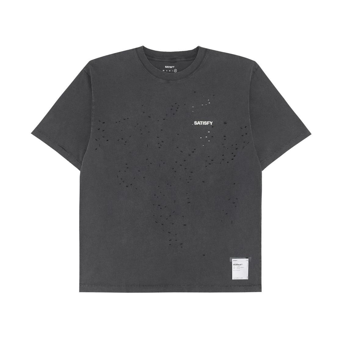 Satisfy Satisfy Mothtech T-Shirt Aged Black · XS