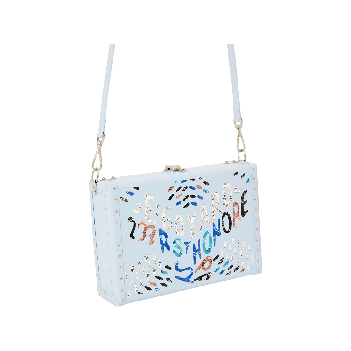 고야드 브종 트렁크 백 마케트리 폴라 블루(Goyard Bezons Trunk Bag Marquetry Polar Blue) - 2