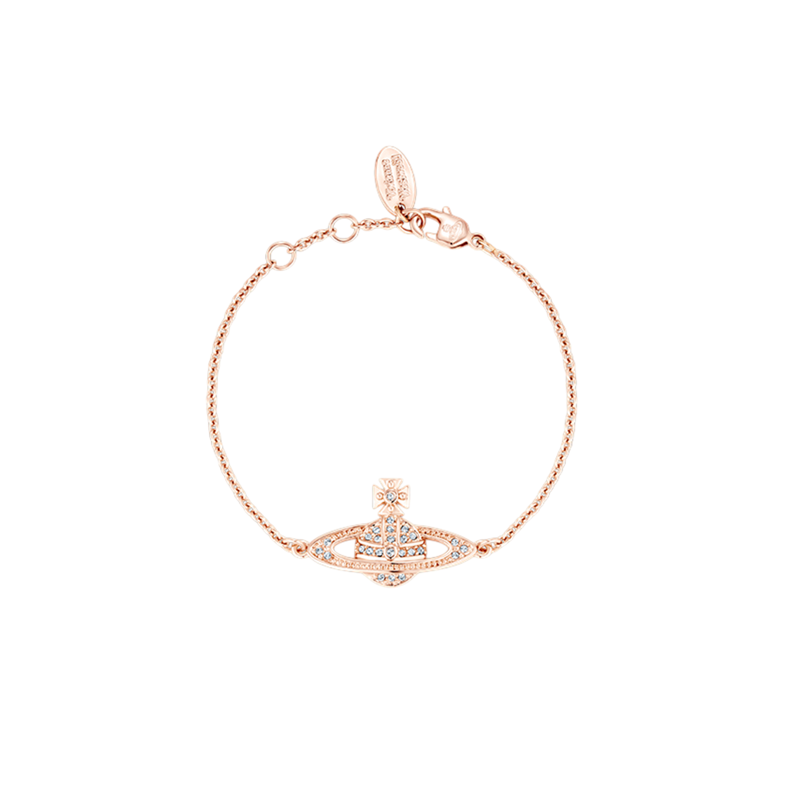 61020051 G120 [20% 쿠폰] Vivienne Westwood Mini Bas Relief Chain Bracelet Pink Gold