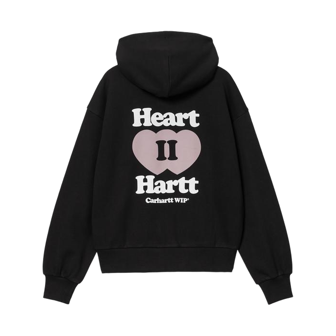 (W) 칼하트 WIP 후드 하트 2 하트 자켓 블랙((W) Carhartt WIP Hooded Heart II Hartt Jacket Black) - 2