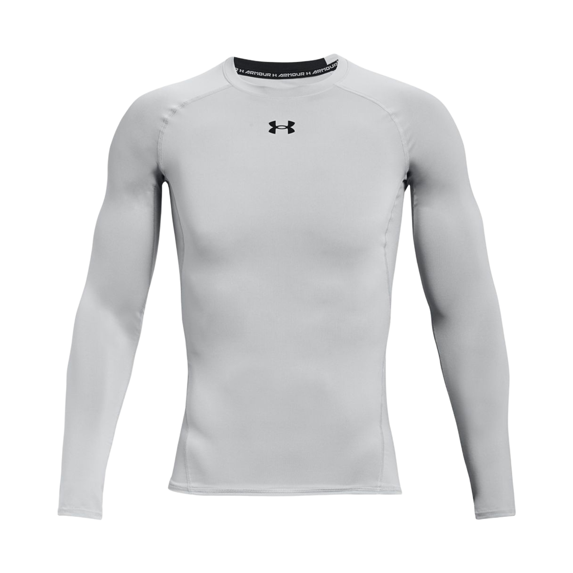 1257471-011 Under Armour HeatGear Long Sleeve Compression Shirt Gray