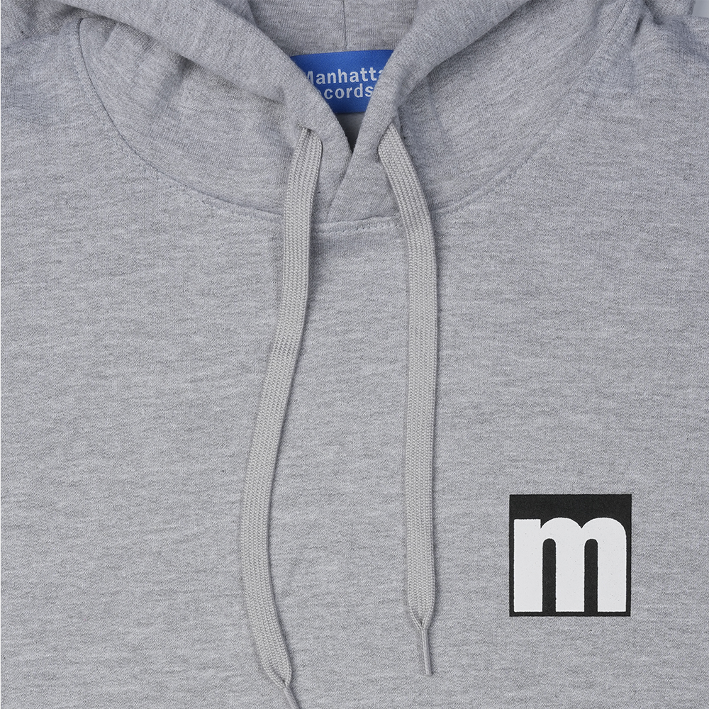 맨하탄 레코즈 플래그쉽 로고 후디 - 그레이(Manhattan Records Flagship Logo Hoodie - Grey) - 4