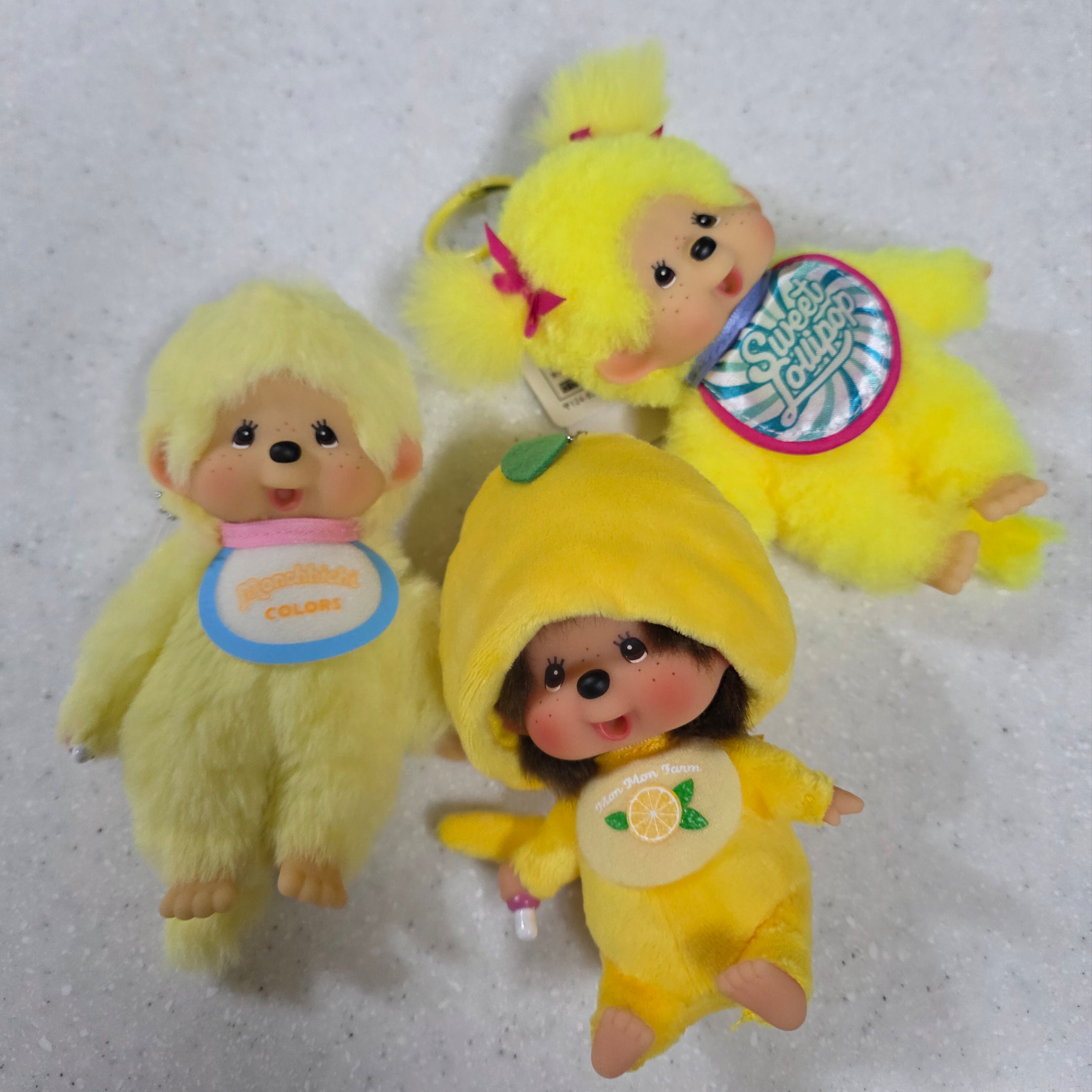 Monchhichi MMF Lemon Big head  SS K/C Boy 착용 스타일