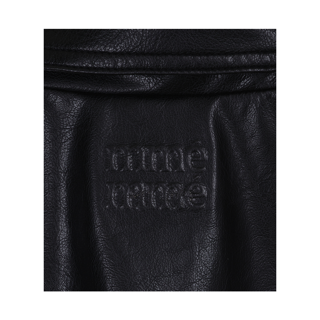 뮈르뮈르 리쎄 PU레더 블루종 블랙(Murmure Lisse PU Leather Blouson Black) - 2