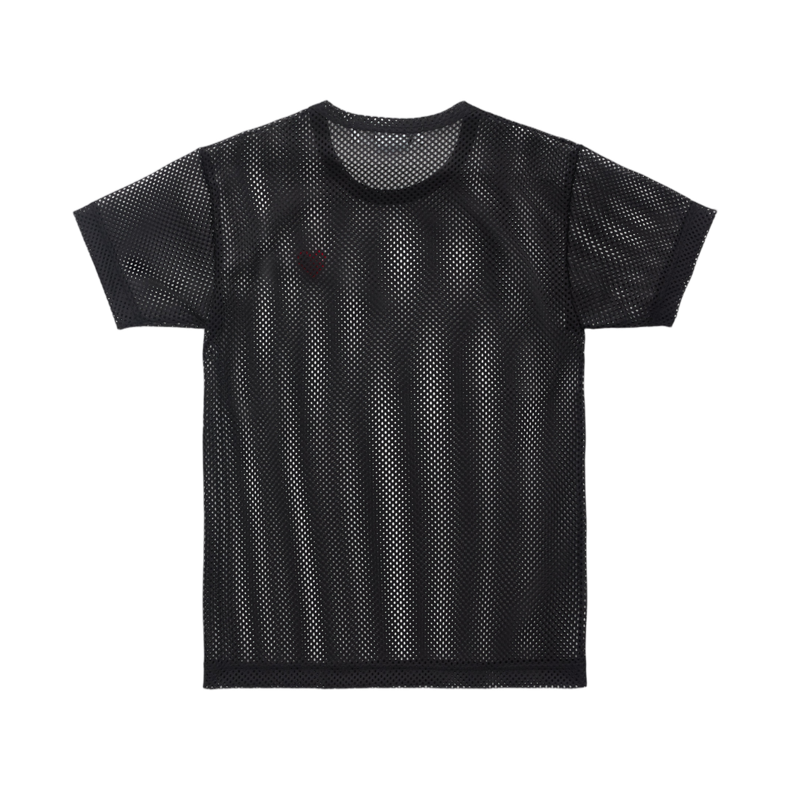 플레이 꼼데가르송 메쉬 레드 하트 티셔츠 블랙(Play Comme des Garcons Mesh Red Heart T-Shirt Black) - 2