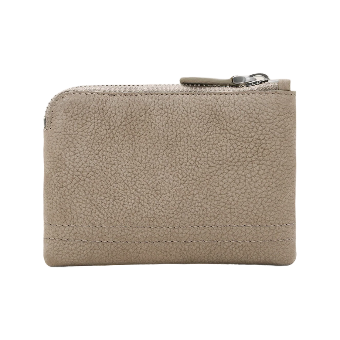 아미 그레이 카우 레더 카루젤 지퍼 월렛 토프 그레이(AMI Grey Cow Leather Carrousel Zipped Wallet Taupe Grey) - 2