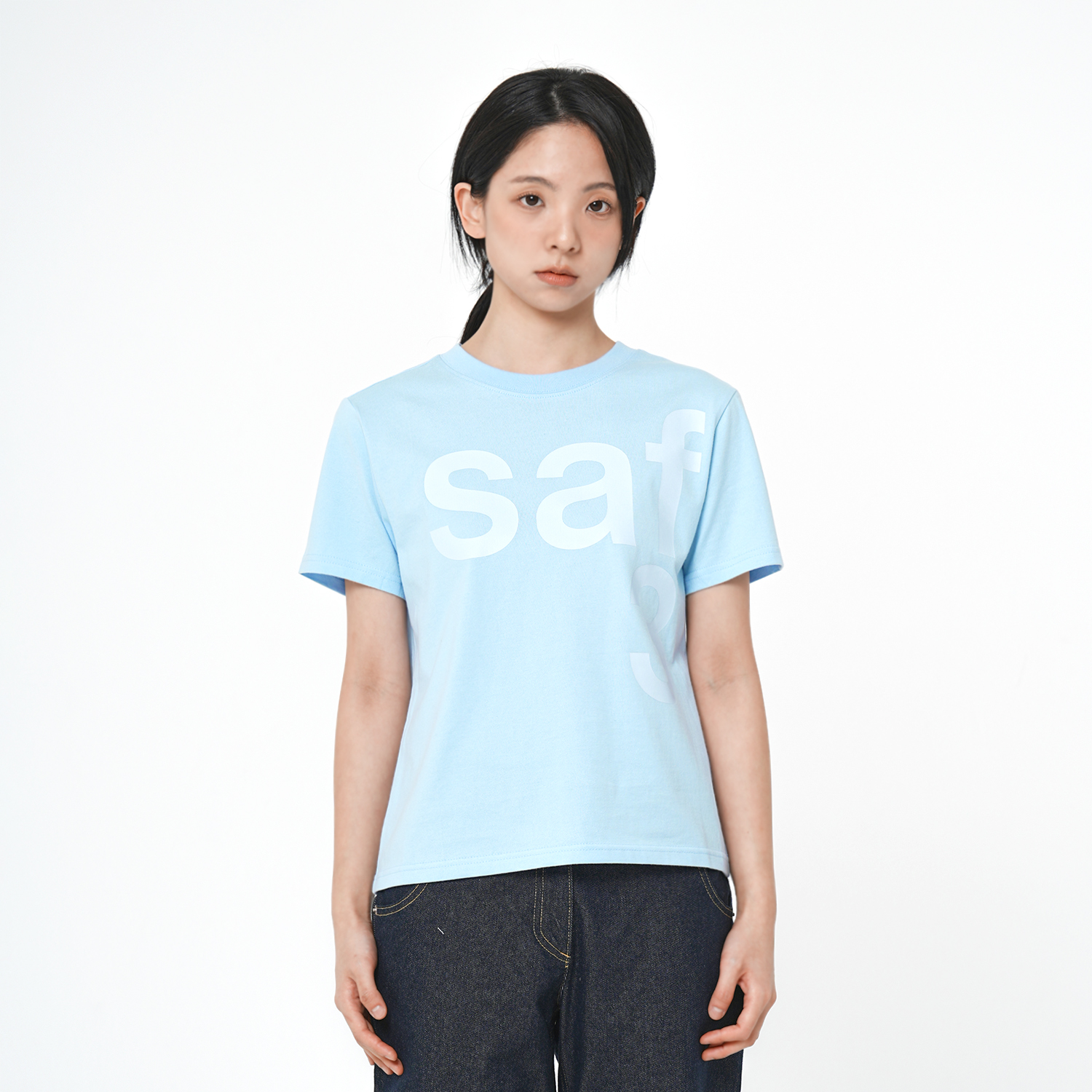 [KREAM 단독] 사파리스팟 1/2 베이직 사파리 티셔츠 스카이([KREAM 단독] Safarispot 1/2 Basic Safari T-Shirt Sky) - 2