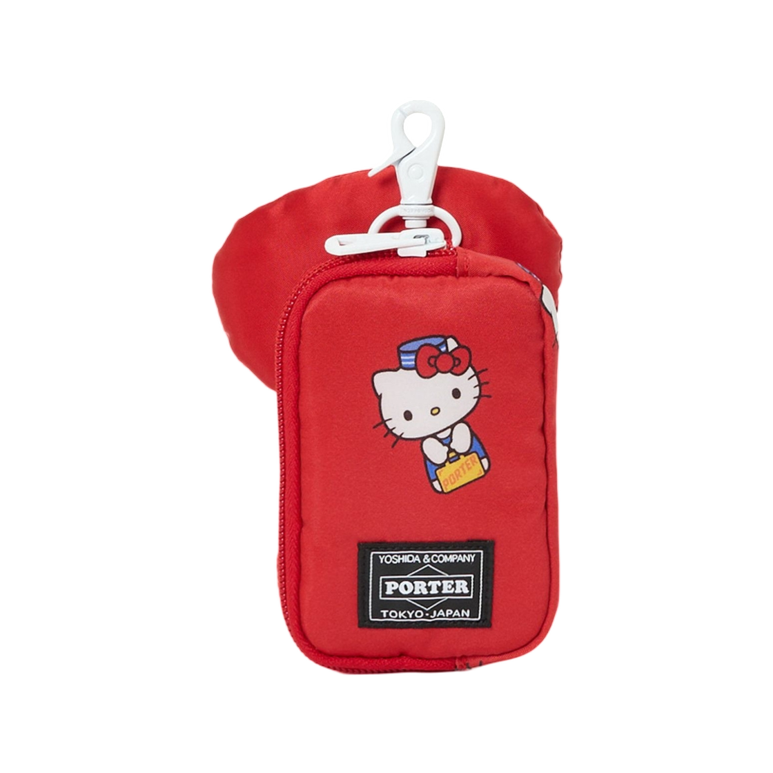 포터 x 헬로 키티 멀티 파우치 레드(Porter x Hello Kitty Multi Pouch Red)