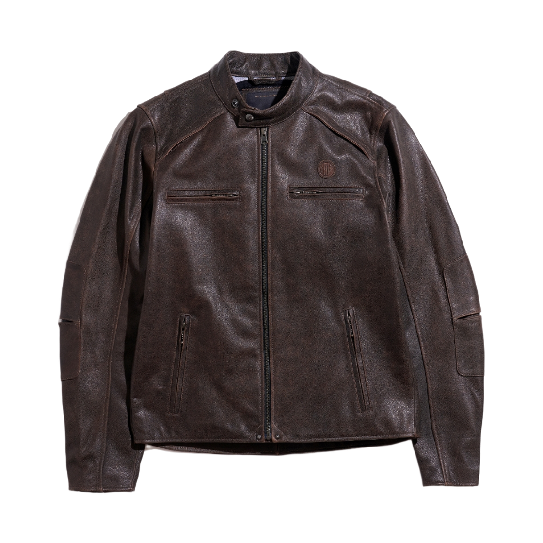 [6% 적립] 데우스 엑스 마키나 알엠씨 모터사이클 레더 자켓 브라운([6% 적립] Deus Ex Machina RMC Motorcycle Leather Jacket Brown) - 1