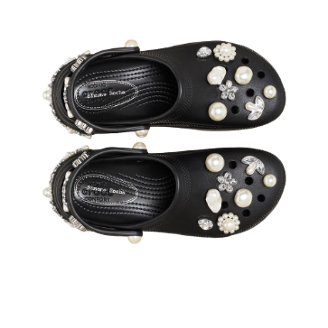 (W) 크록스 x 시몬 로샤 클래식 플랫폼 클로그 블랙((W) Crocs x Simone Rocha Classic Platform Clog Black) - 2