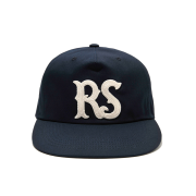 Rust And Stone Chain Stitch Ball Cap Navy