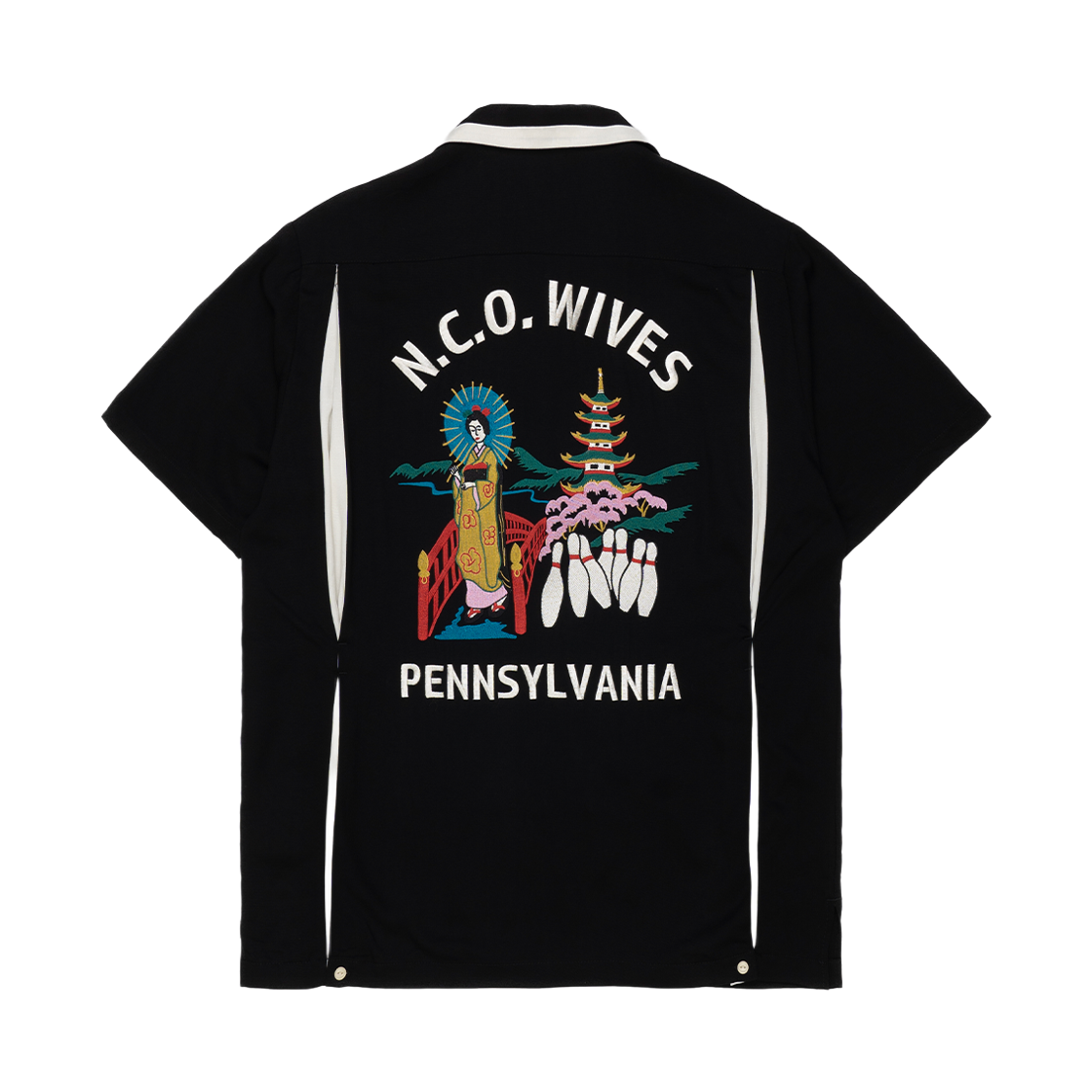 휴스턴 재팬 볼링 셔츠 마이코 블랙 41302(Houston Japan Bowling Shirt Maiko Black 41302) - 1