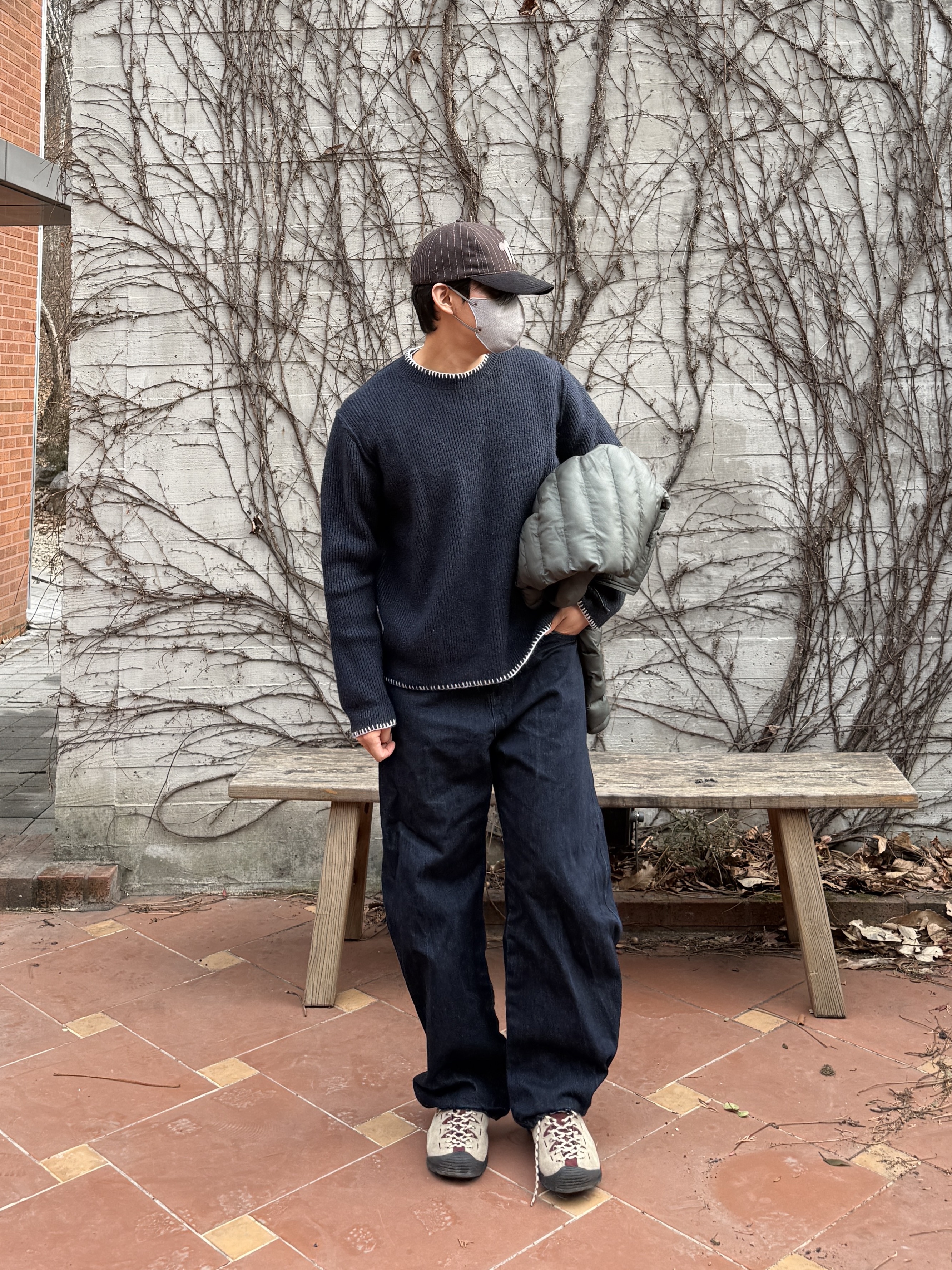 The Coldest Moment Mush Cap Navy, Keen Jasper Suede Sneakers Silver Mink 착용 스타일 - 3