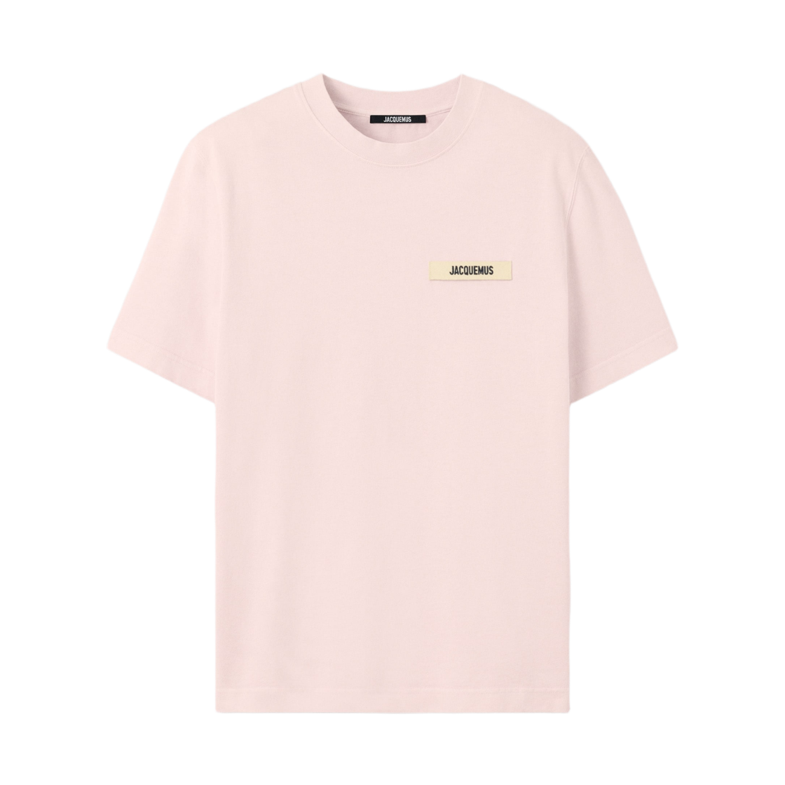 자크뮈스 더 그로그랭 로고 티셔츠 핑크(Jacquemus The Gros Grain Logo T-Shirt Pink)