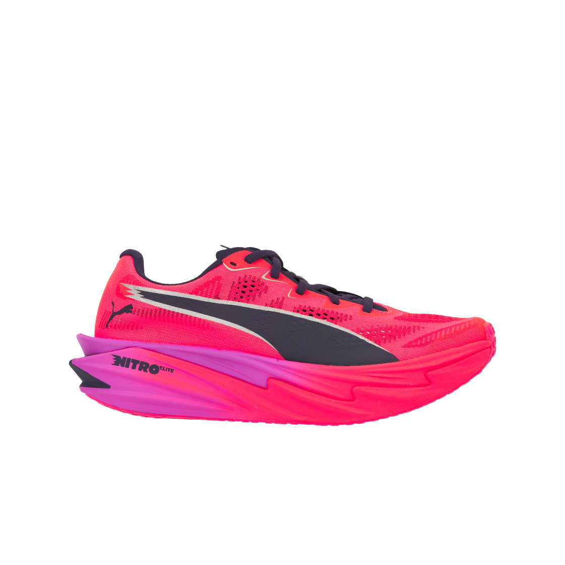 (W) 푸마 x 하이록스 디비에이트 나이트로 엘리트 4 퓨어 핑크 일렉트릭 오키드((W) Puma x Hyrox Deviate Nitro Elite 4 Pure Pink Electric Orchid) - 1