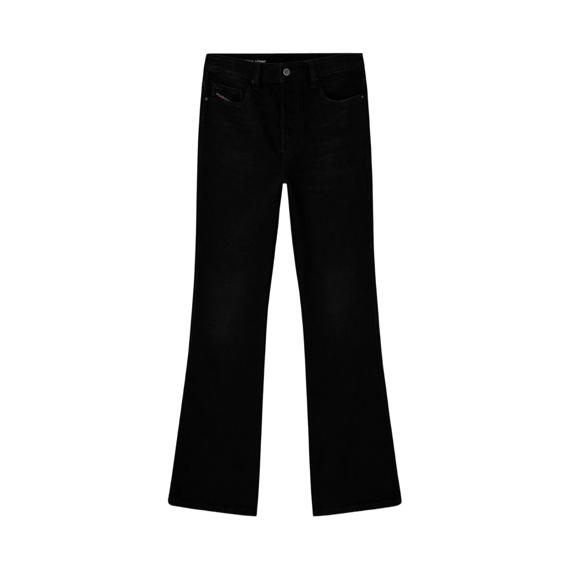 디젤 부츠컷 진 1998 D-벅 0adbv 블랙(Diesel Bootcut Jeans 1998 D-Buck 0adbv Black) - 1