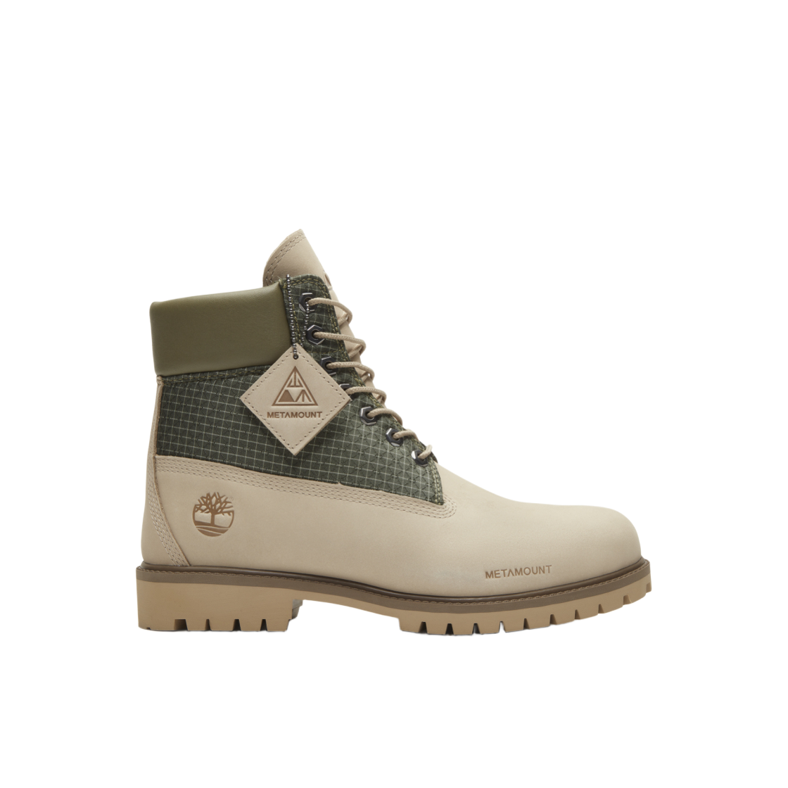 팀버랜드 x 메타마운트 프리미엄 6인치 워터프루프 부츠 라이트 브라운 다크 그린