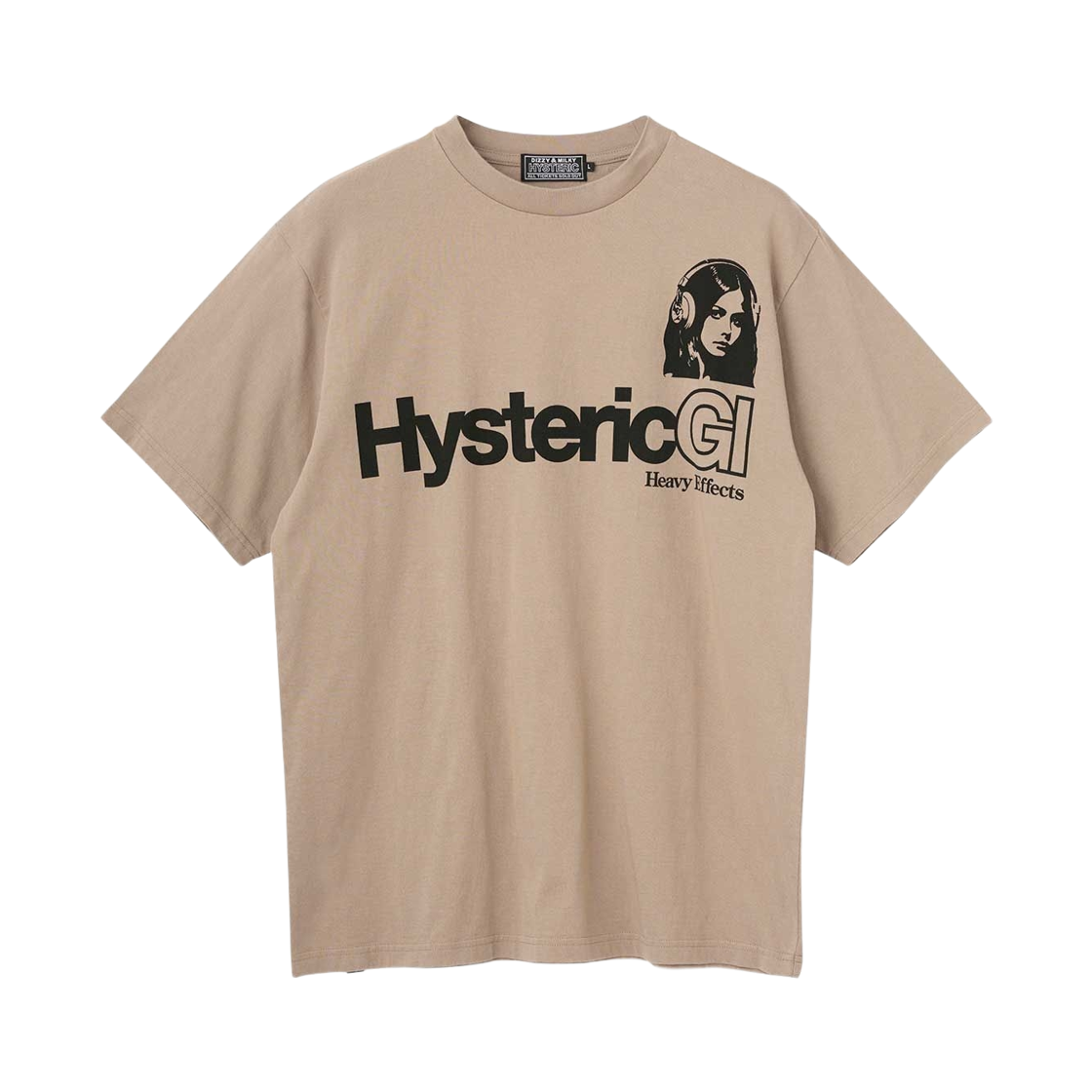02261CT06 Hysteric Glamour Heavy Effects T-Shirt Beige
