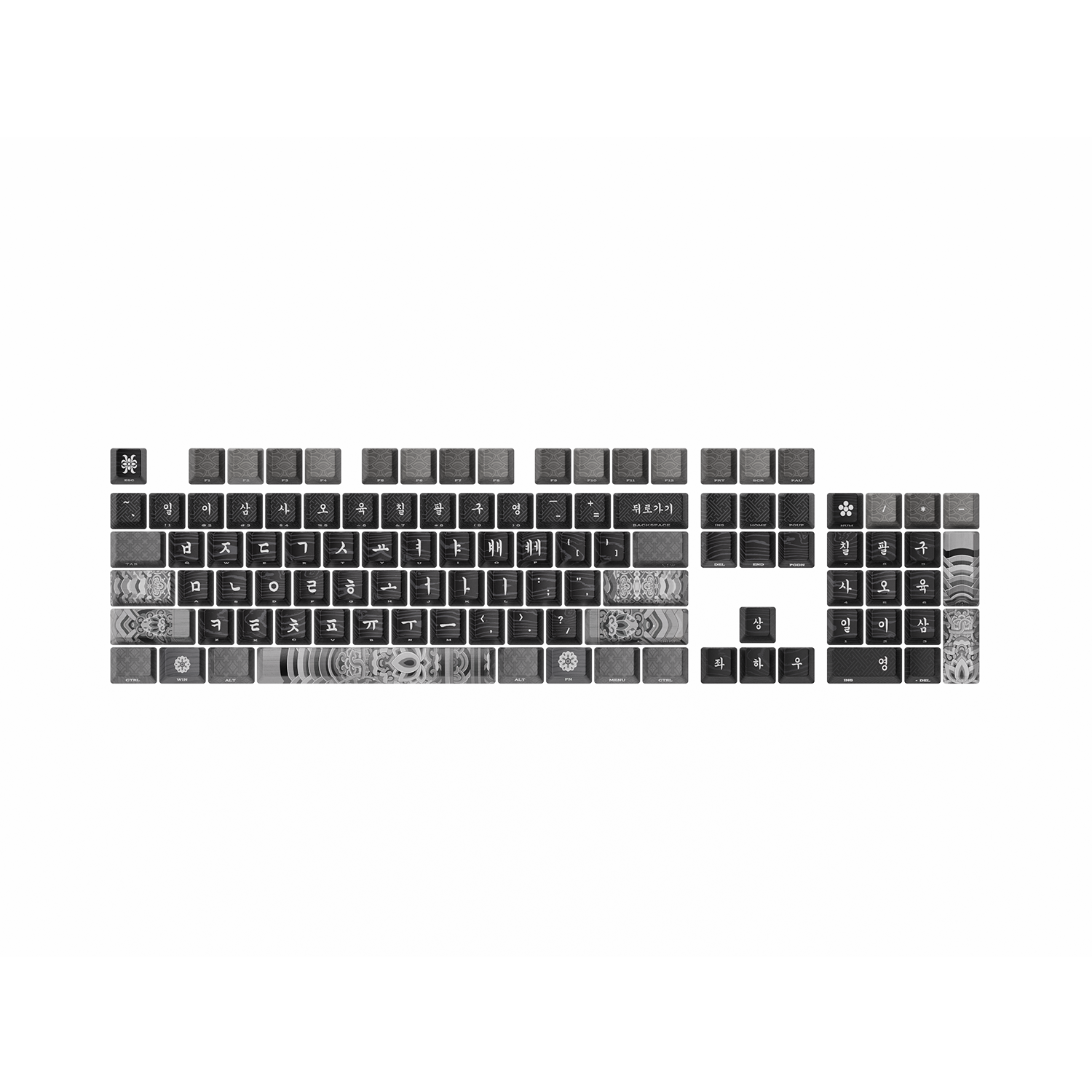 시이닷 모노단청 염료승화 한글 PBT 키캡(C.e.dot Mono Dancheong Hangul PBT Keycaps) - 1
