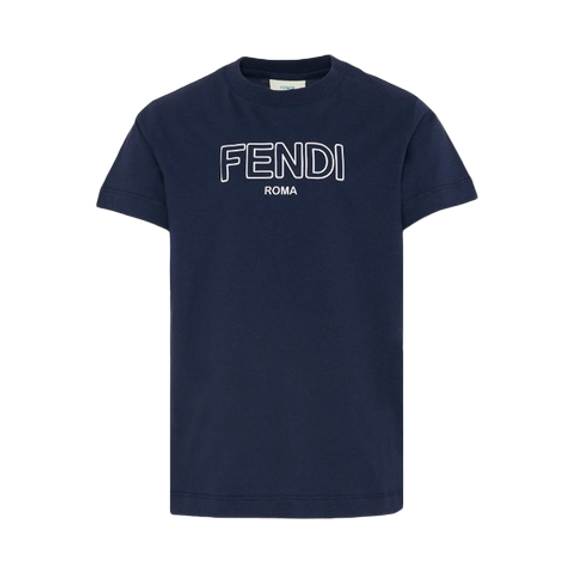 (키즈) 펜디 코튼 티셔츠 네이비((Kids) Fendi Cotton T-Shirt Navy) - 1