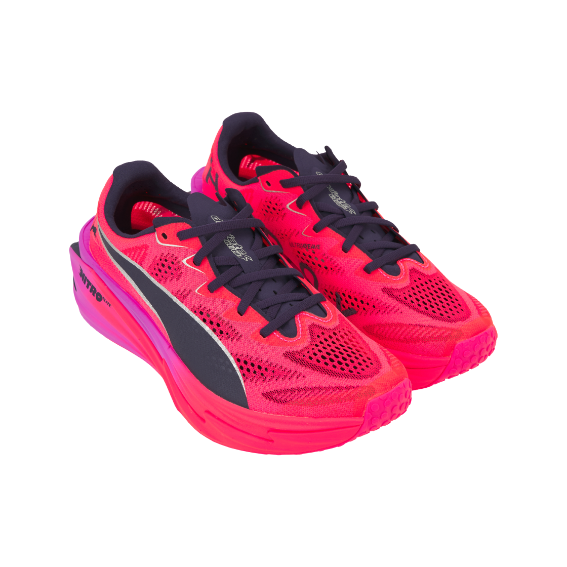 (W) 푸마 x 하이록스 디비에이트 나이트로 엘리트 4 퓨어 핑크 일렉트릭 오키드((W) Puma x Hyrox Deviate Nitro Elite 4 Pure Pink Electric Orchid) - 4