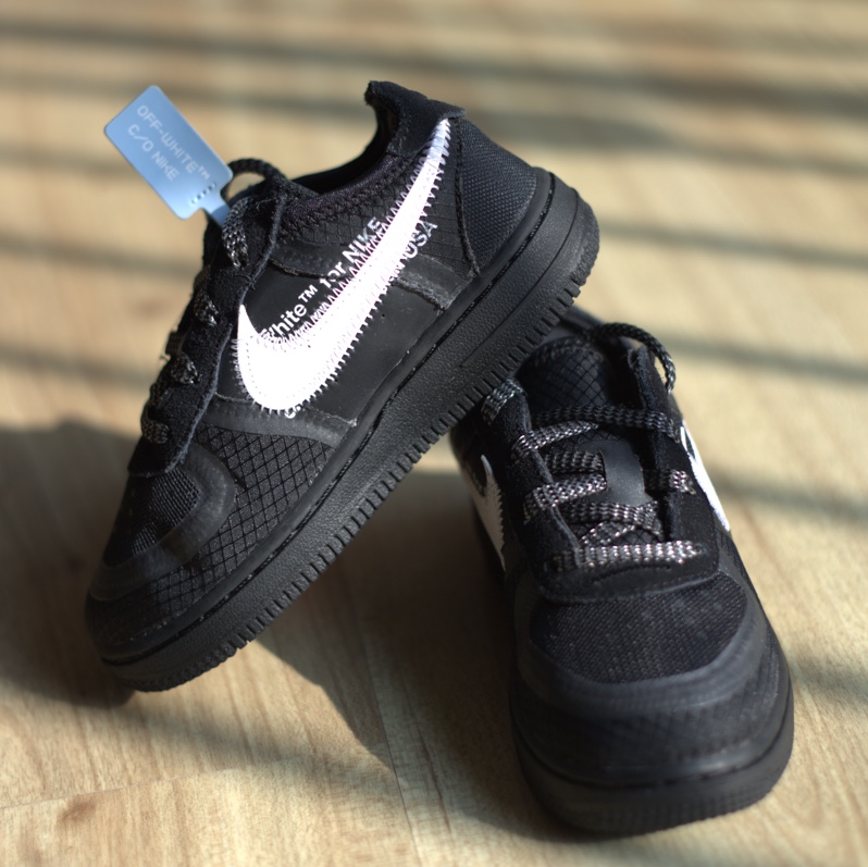 (TD) Nike x Off-White Air Force 1 Low Black White 착용 스타일