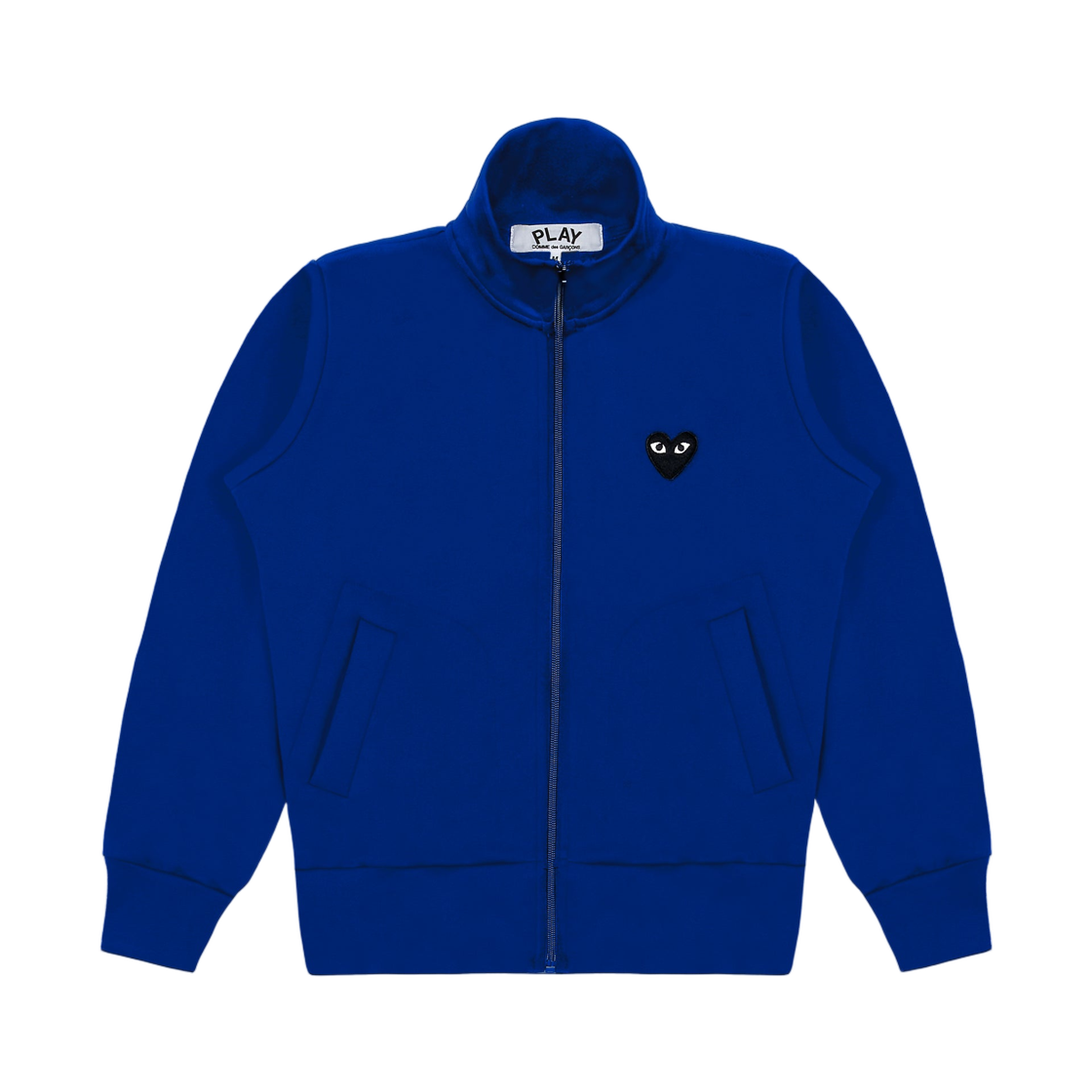 AZ-T255-051-2 (W) Play Comme des Garcons Big Black Heart Print Track Jacket Navy