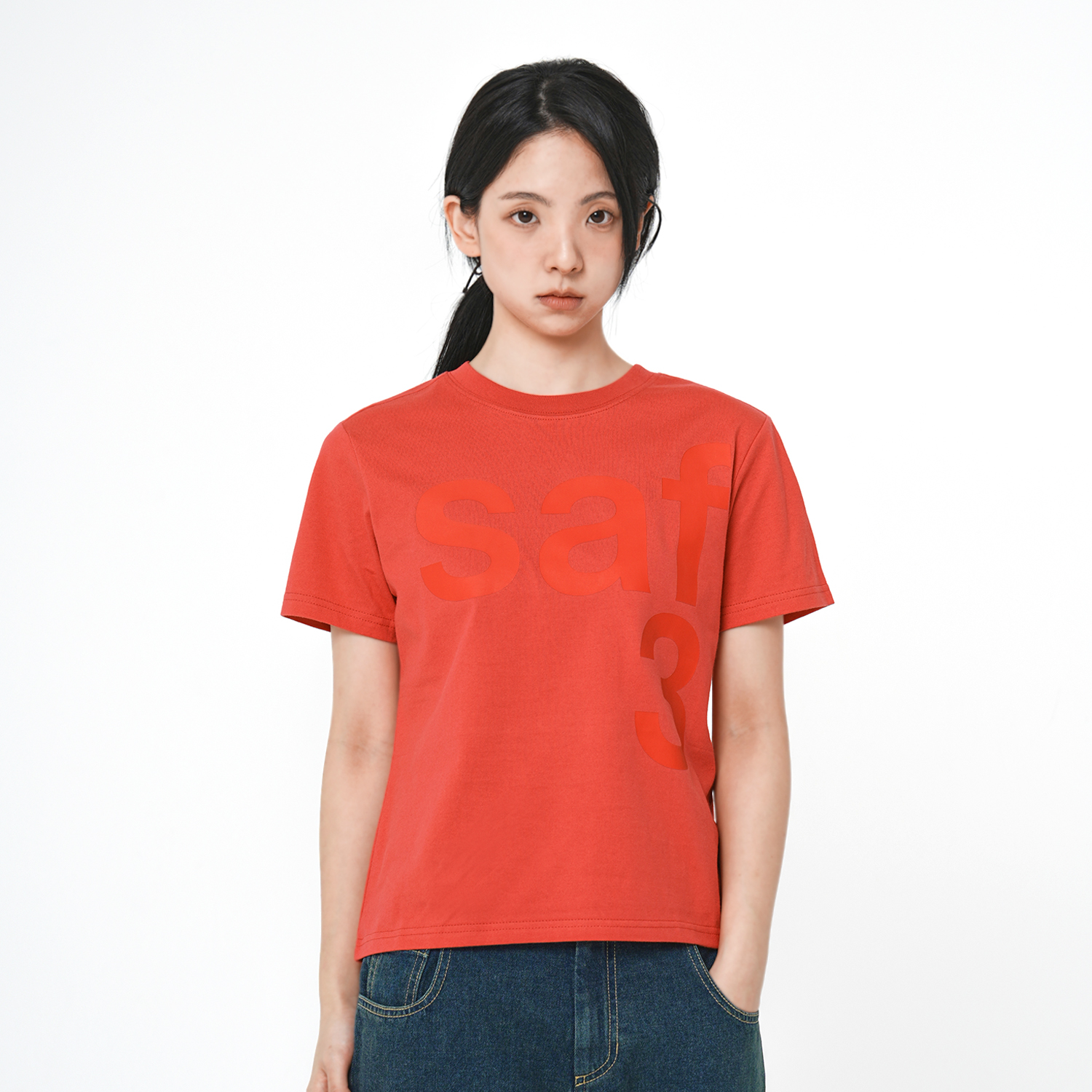 [KREAM 단독] 사파리스팟 1/2 베이직 사파리 티셔츠 레드([KREAM 단독] Safarispot 1/2 Basic Safari T-Shirt Red) - 2