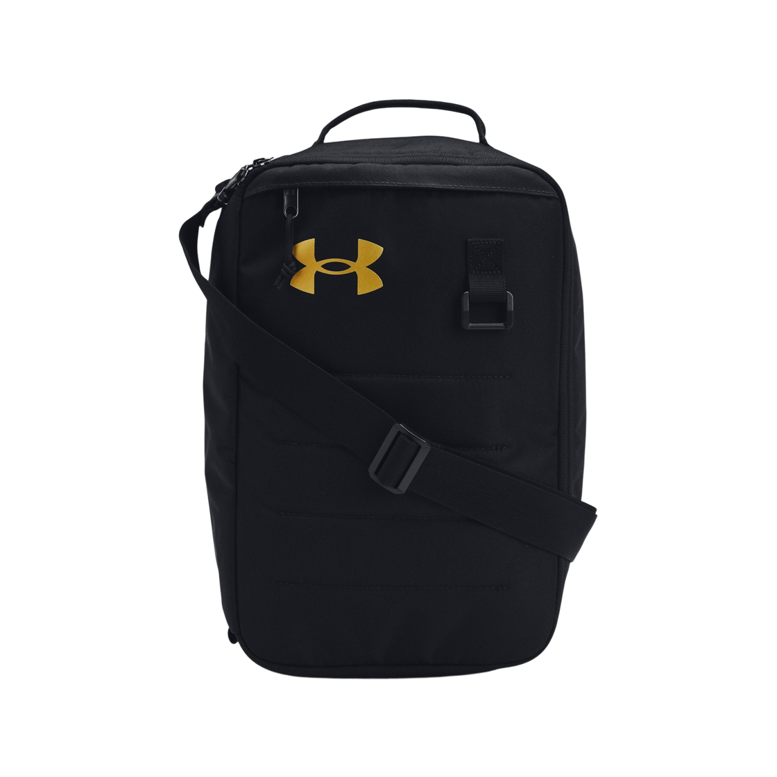 언더아머 UA 컨테인 슈 백 블랙 메탈릭 골드(Under Armour UA Contain Shoe Bag Black Metallic Gold) - 1