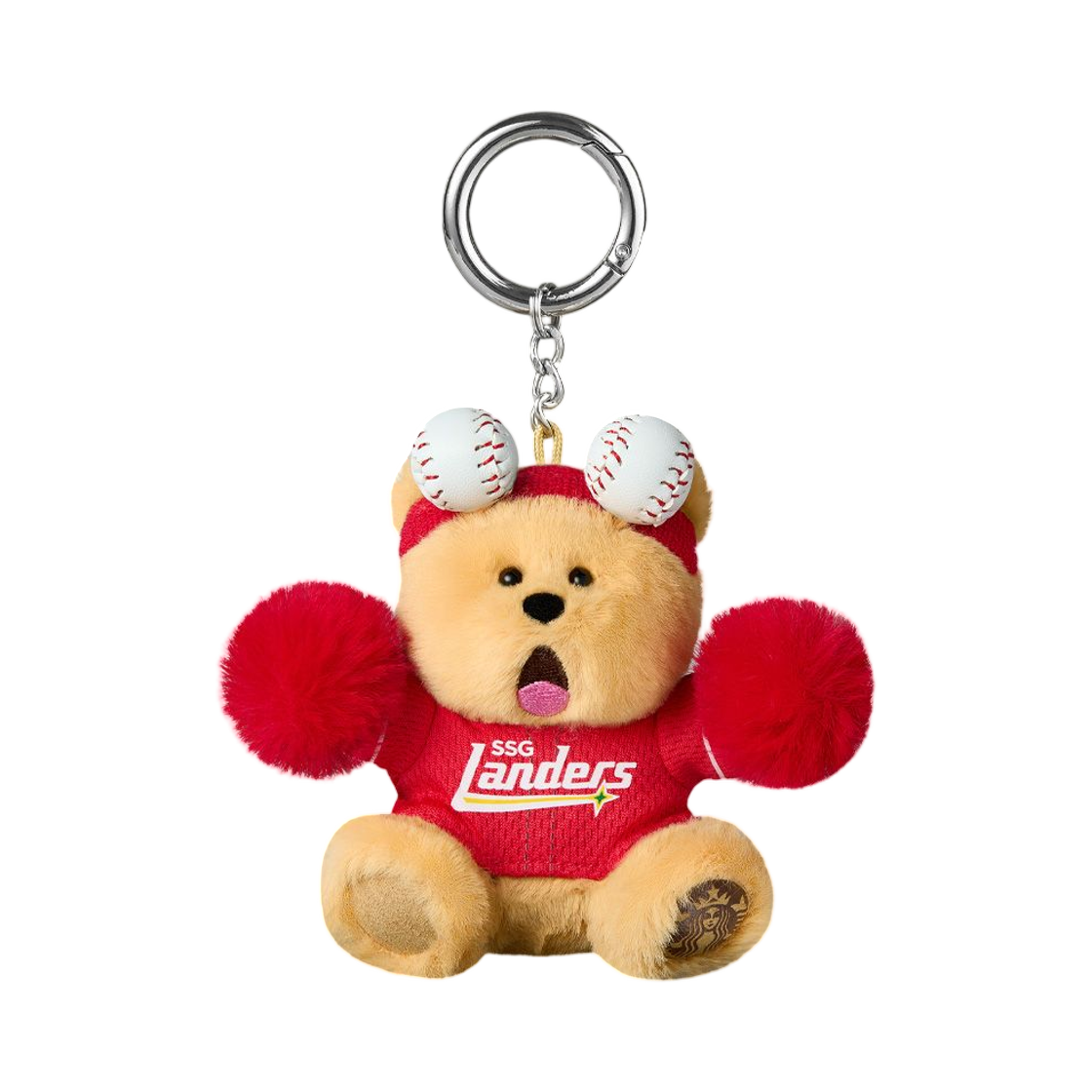 스타벅스 x KBO 랜더스 베어리스타 키체인(Starbucks x KBO Landers Bearista Keychain)