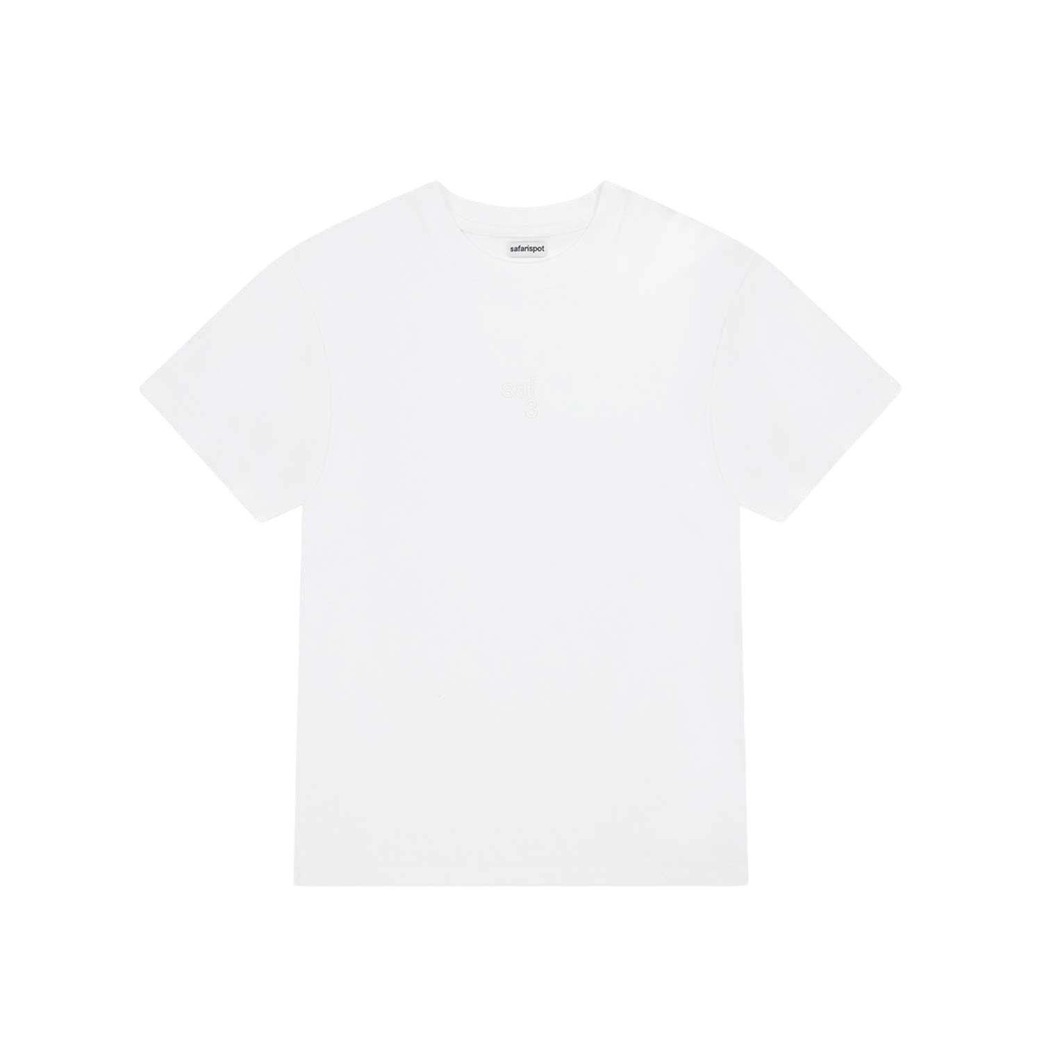 [예약 배송] 사파리스팟 베이직 미니 사파리 티셔츠 화이트([예약 배송] Safarispot Basic Mini Safari T-Shirt White)