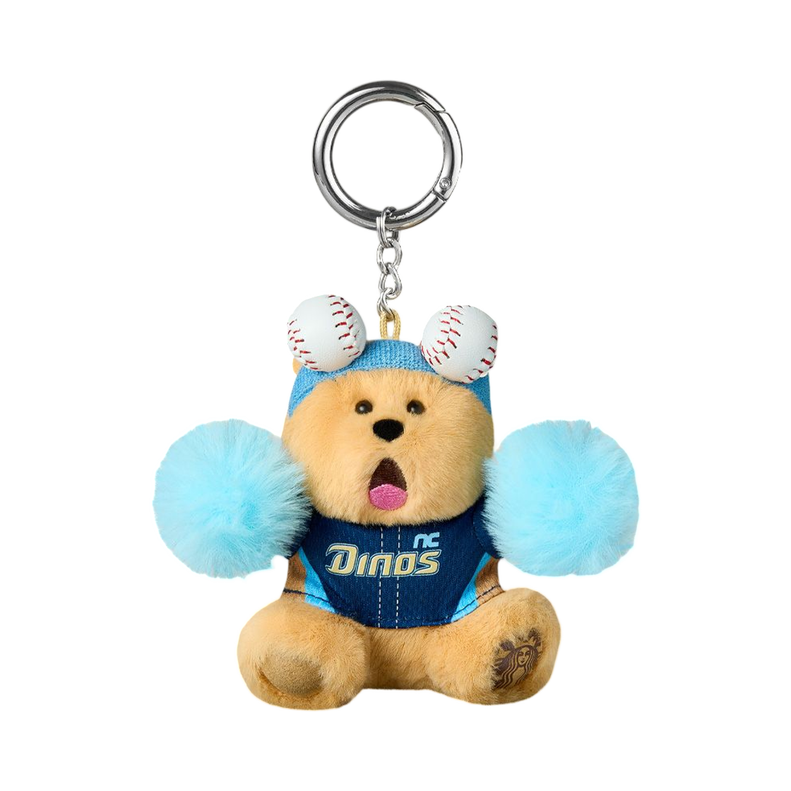 스타벅스 x KBO 다이노스 베어리스타 키체인(Starbucks x KBO Dinos Bearista Keychain)