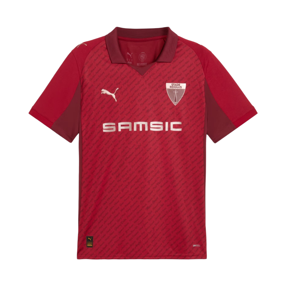 785285-07 Puma Stade Rennais F.C. 125th Anniversary Jersey Dark Crimson Rose Gold (Non Marking Ver.)
