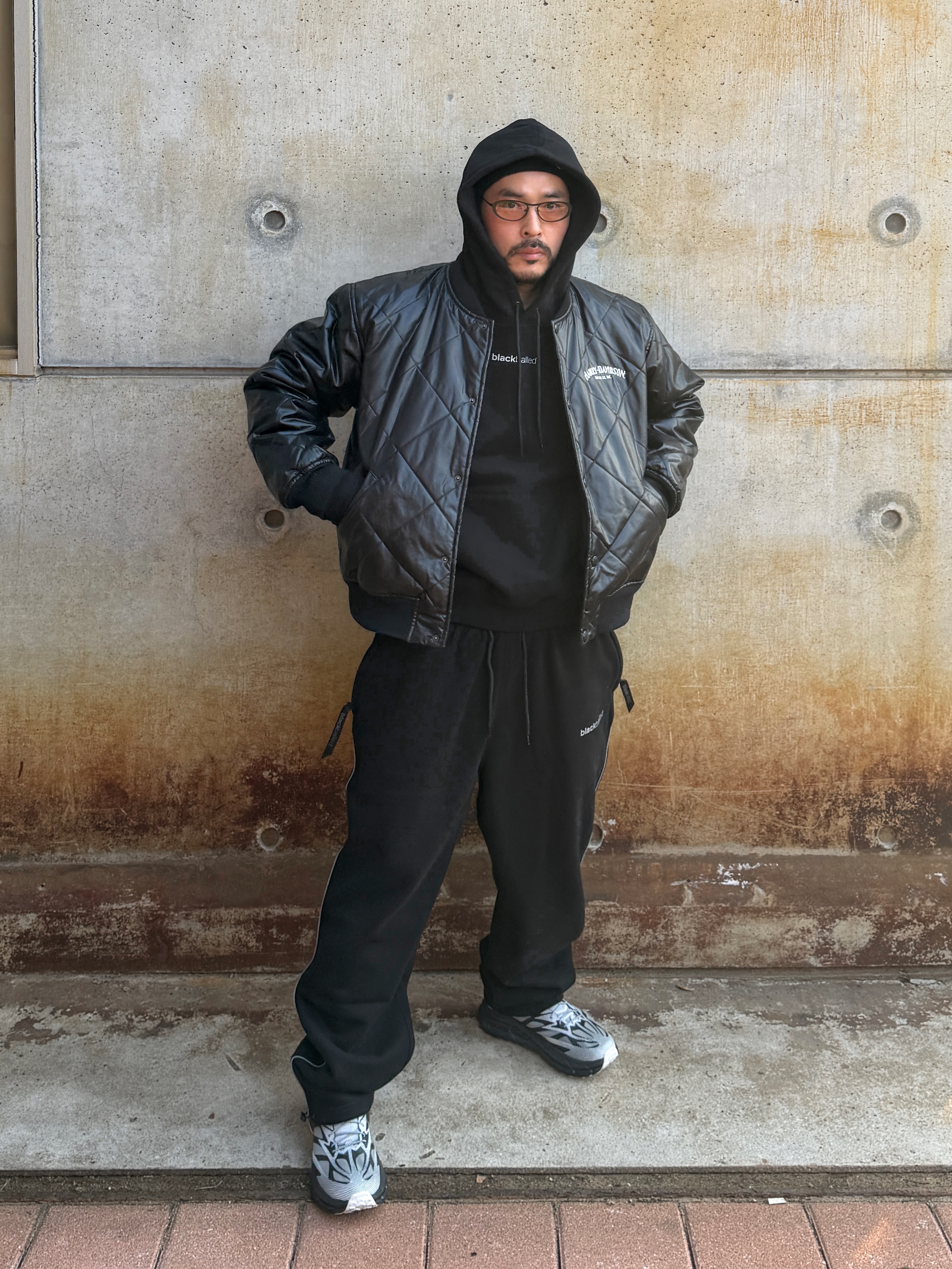 Hoka Mafate Speed 4 Lite TS Black White, (Kids) Frgmt Mini Mini Logo Beanie Black 착용 스타일 - 2