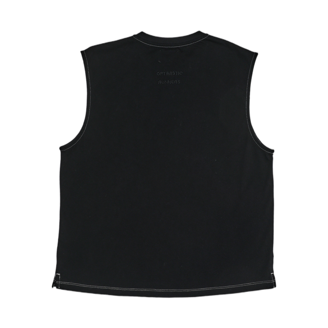 옵티미스틱 러너스 코튼 크롭 탱크 탑 블랙(Optimistic Runners Cotton Crop Tank Top Black) - 2