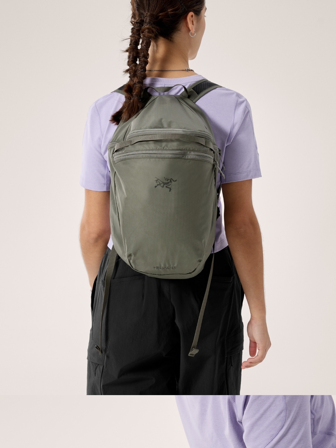 Arc'teryx Heliad 15 Backpack Black, Arc'teryx Heliad 15 Backpack Mantis 착용 스타일 - 9