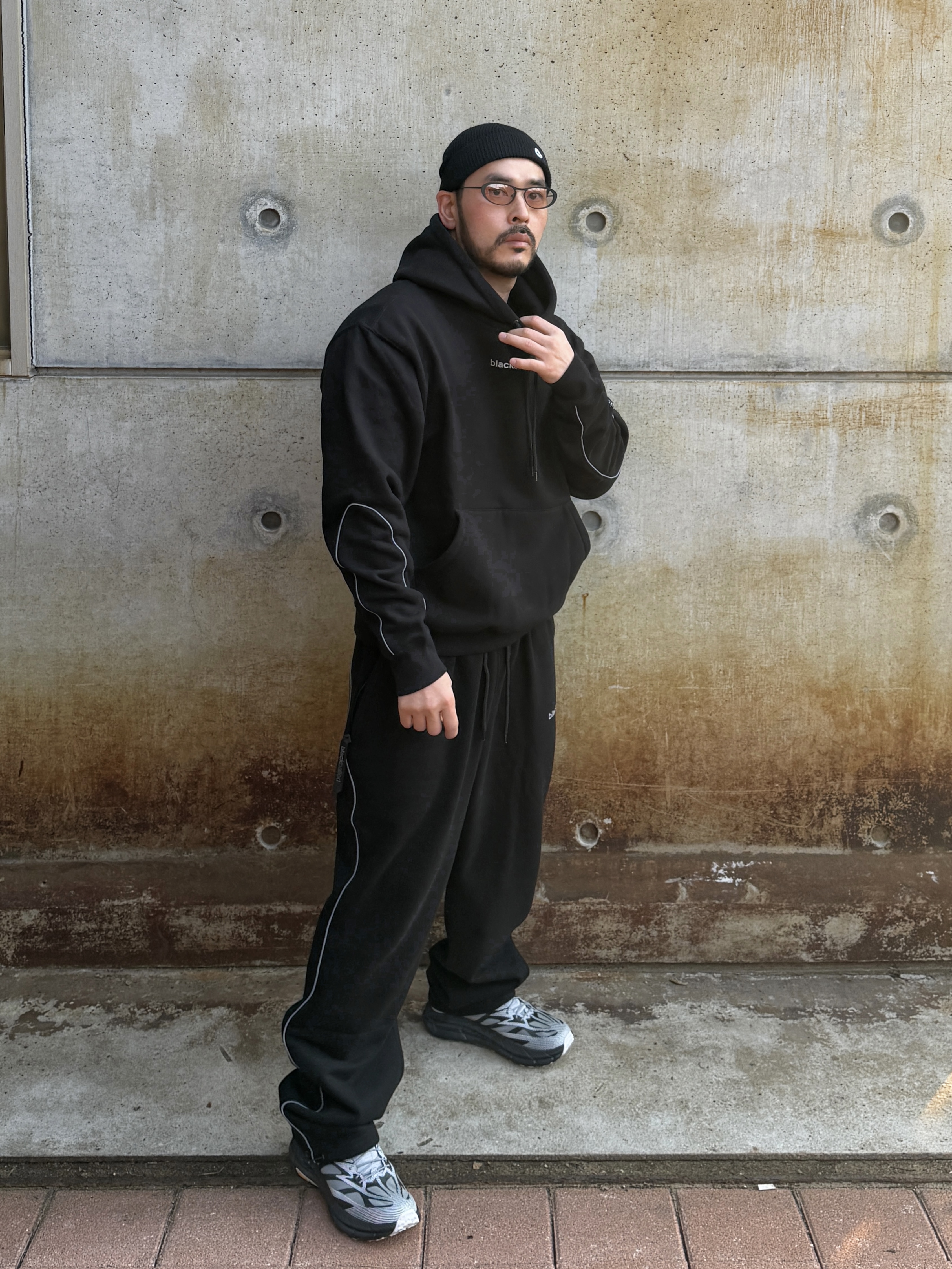 Hoka Mafate Speed 4 Lite TS Black White, (Kids) Frgmt Mini Mini Logo Beanie Black 착용 스타일 - 5