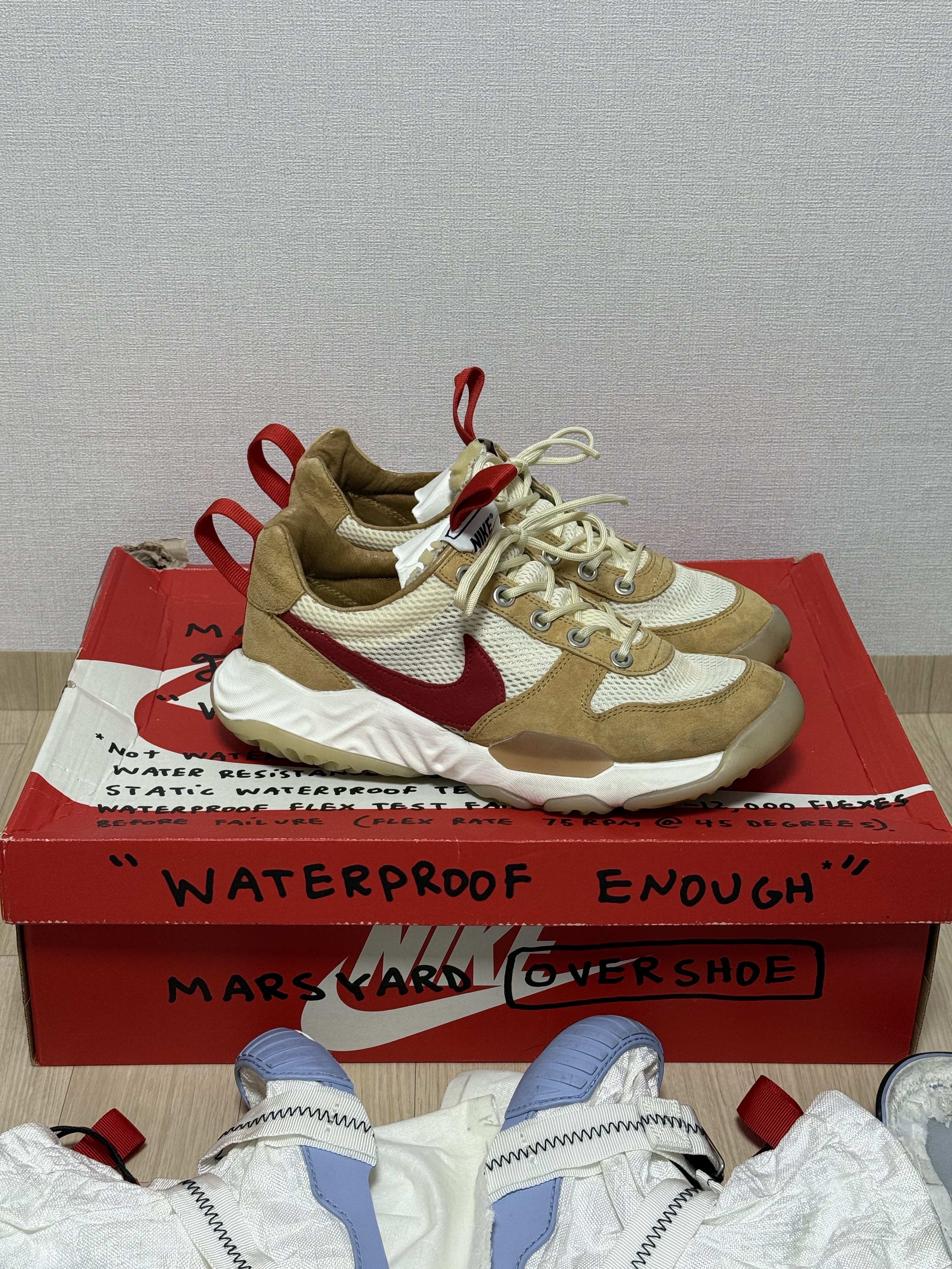 Nike x Tom Sachs Mars Yard Overshoe 3.0, Jordan Delta SP Vachetta Tan 착용 스타일 - 1