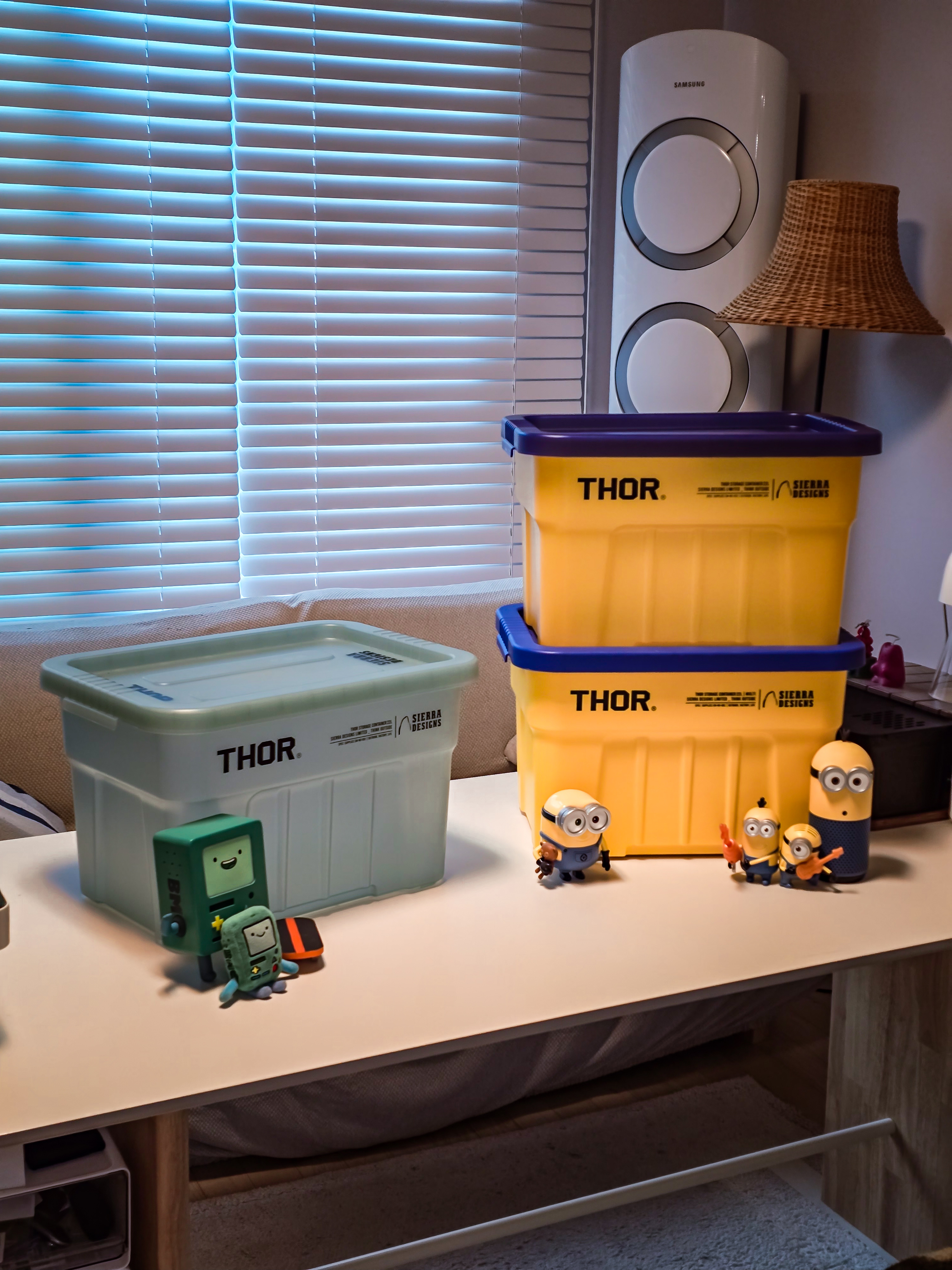 SIERRA DESIGNS GRAND MOTHERSHIP LT THOR Box 22L Clear Multi, SIERRA DESIGNS X THOR STORAGE BOX 22L LIGHT GREY 착용 스타일 - 6