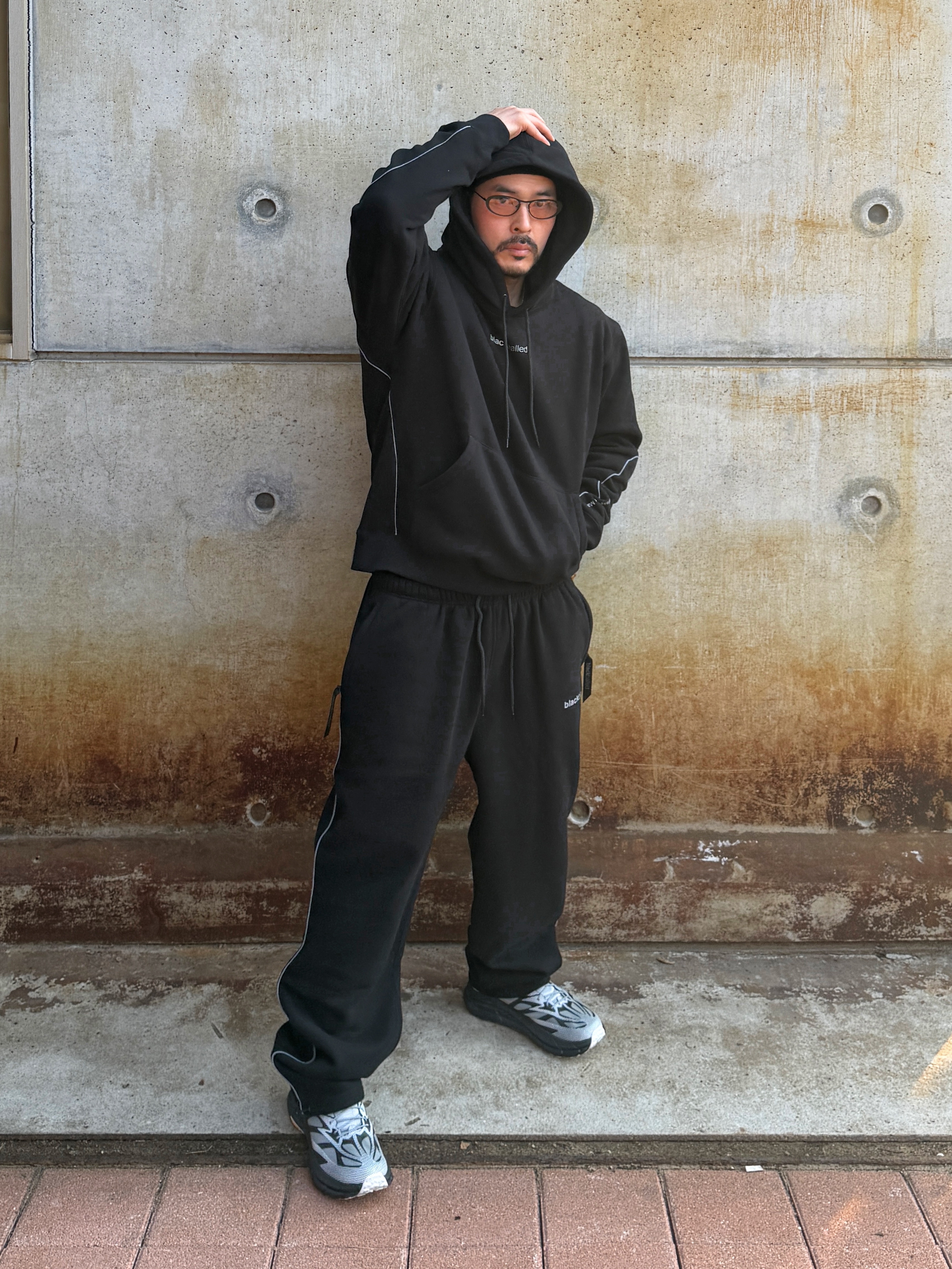 Hoka Mafate Speed 4 Lite TS Black White, (Kids) Frgmt Mini Mini Logo Beanie Black 착용 스타일 - 3