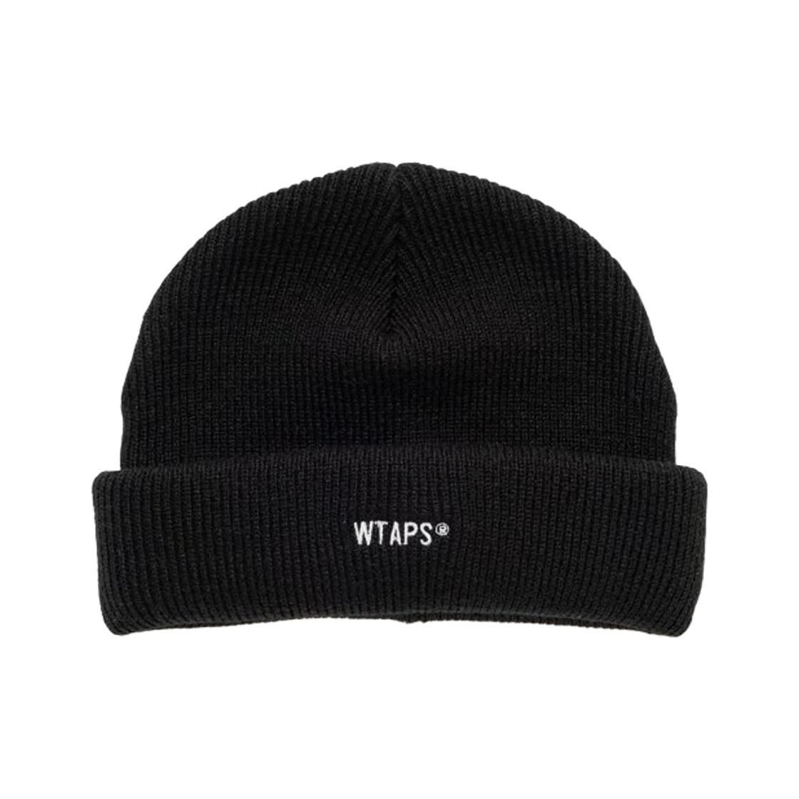 242MADT-HT04 WTAPS Embroidered Acrylic Beanie Black
