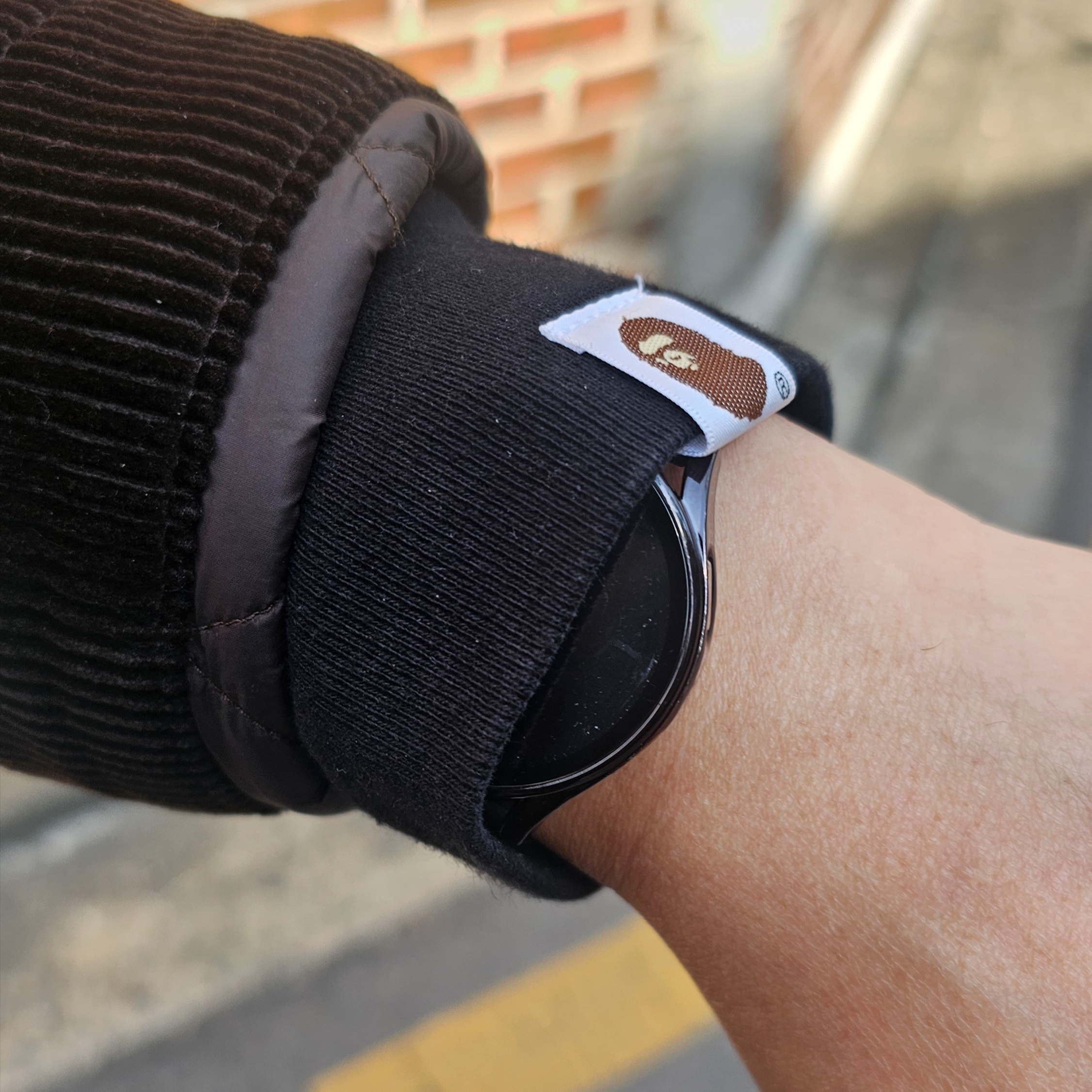 BAPE City Camo College L/S T-Shirt Black 착용 스타일