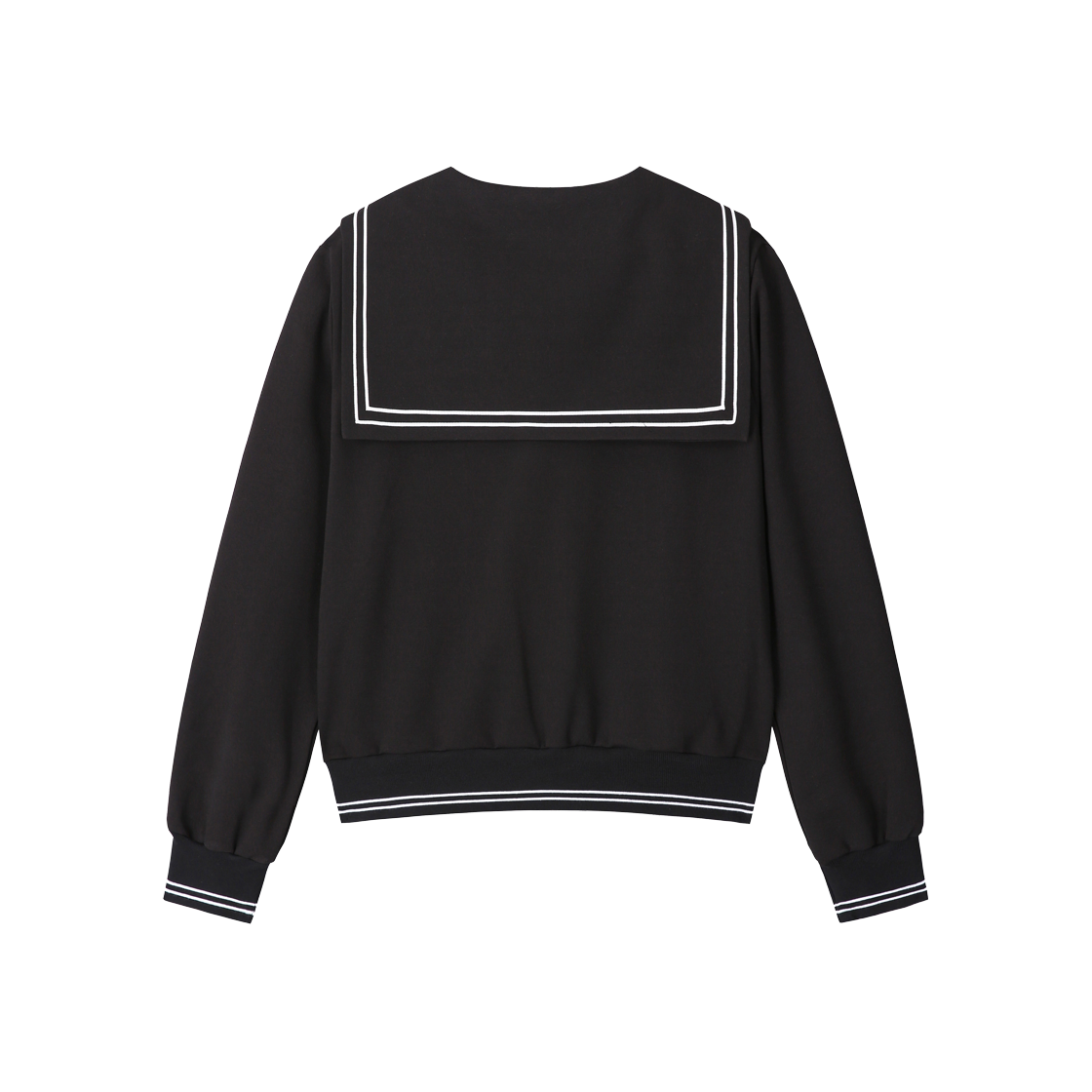 클럿 스튜디오 세일러 칼라 집업 자켓 블랙(Clut Studio Sailor Collar Zip-Up Jacket Black) - 2