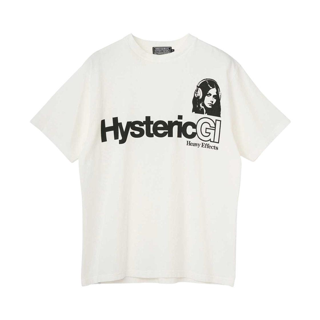 02261CT06 Hysteric Glamour Heavy Effects T-Shirt White