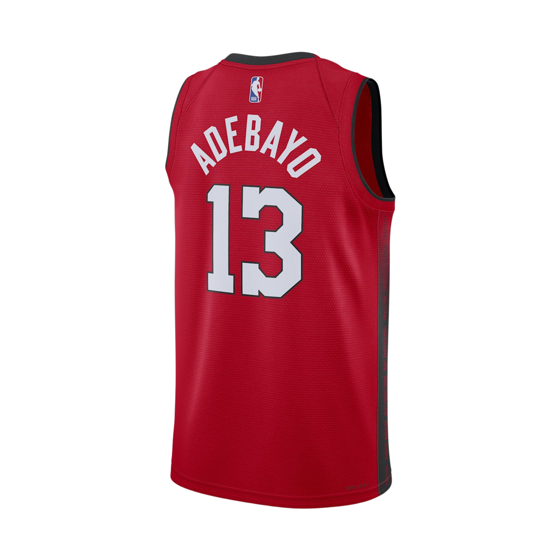 나이키 뱀 아데바요 마이애미 히트 2024/25 시티 에디션 NBA 스윙맨 저지 유니버시티 레드 (FQ4348-659) (마킹 버전)(Nike Bam Adebayo Miami Heat 2024/25 City Edition NBA Swingman Jersey University Red (FQ4348-659) (Marking Ver.)) - 2