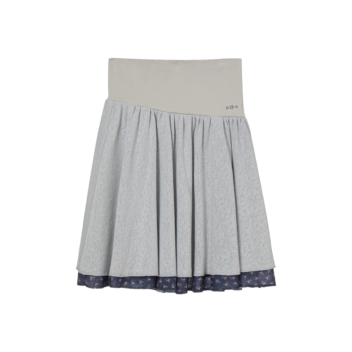 KW6BSKLAE11GY [오프라인 전용] AEAE Women Layered Skirt Grey - 26SS