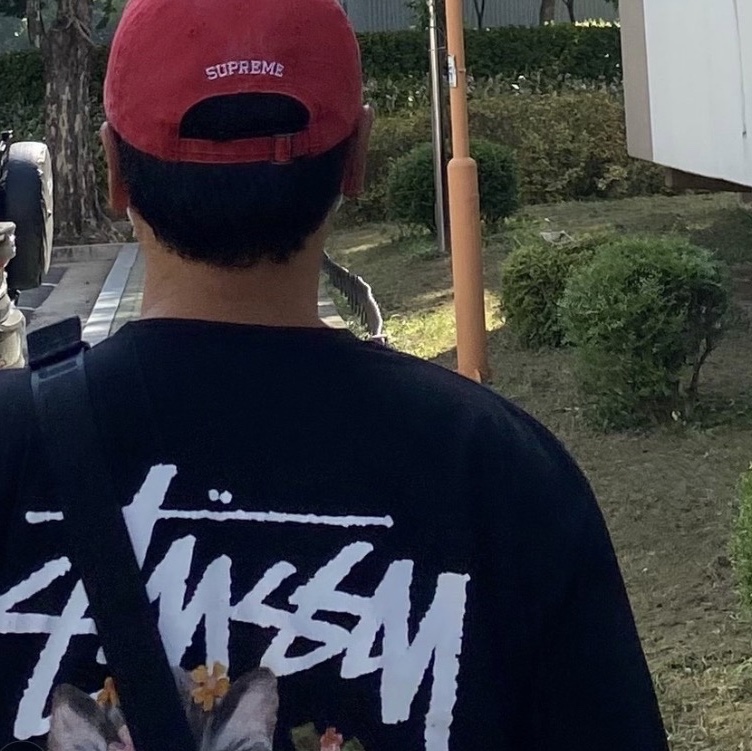 Supreme Pigment Coated S Logo 6-Panel Red - 25SS 착용 스타일