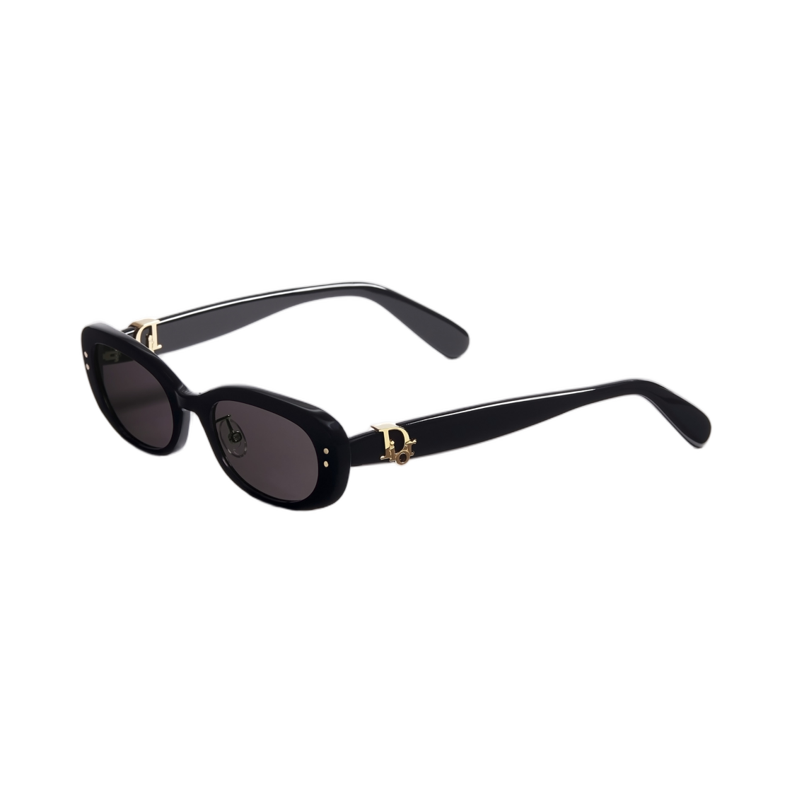 (W) 디올 오블리크 B1F 선글라스 버터플라이 글로시 블랙((W) Dior Oblique B1F Sunglasses Butterfly Glossy Black) - 2