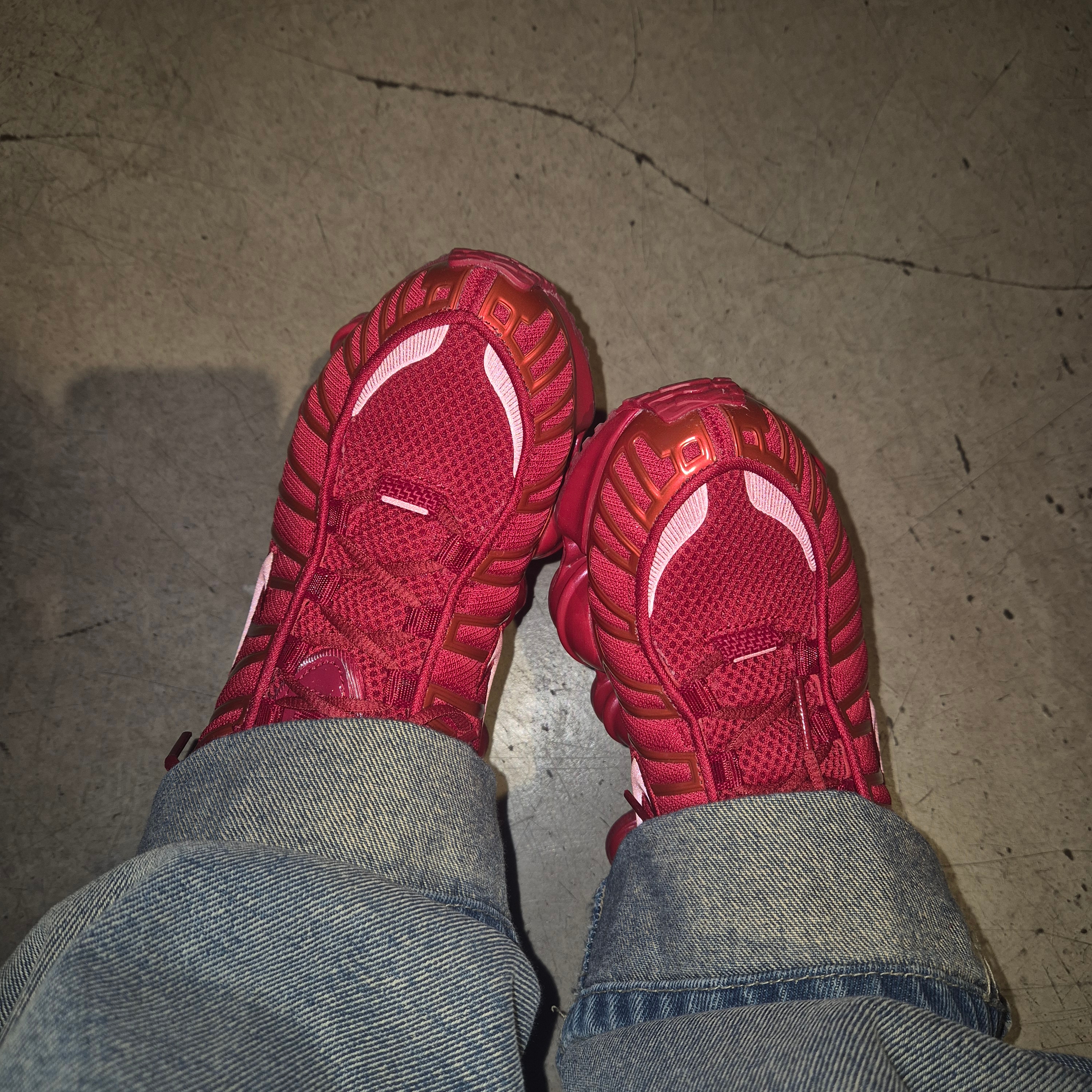 (W) Nike Shox TL Gym Red White 착용 스타일 - 3