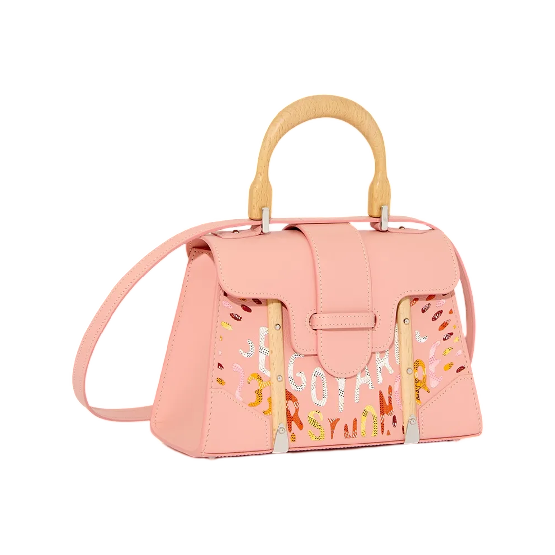 고야드 사이공 미니 스트럭쳐 백 마케트리 파우더 핑크(Goyard Saigon Mini Structured Bag Marquetry Powder Pink) - 1